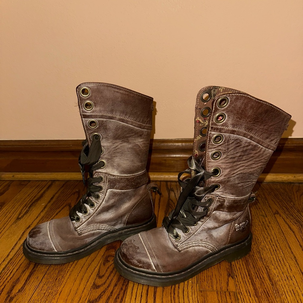 Dr. Martens Brown Lace Up Boots